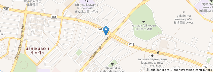 Mapa de ubicacion de Esso en Japan, Präfektur Kanagawa, Yokohama, 都筑区.