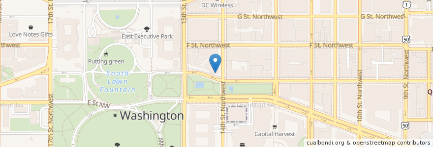Mapa de ubicacion de Zipcar en 미국, 워싱턴 D.C., 워싱턴.