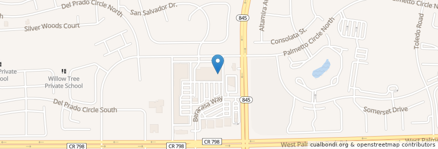 Mapa de ubicacion de CVS Pharmacy en Соединённые Штаты Америки, Флорида, Palm Beach County.