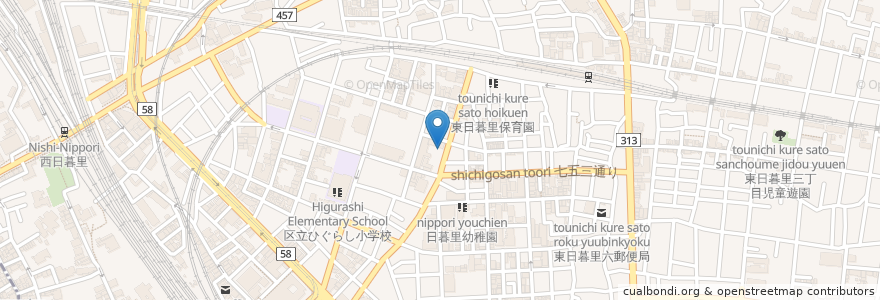 Mapa de ubicacion de ぱぱす en Japonya, 東京都.