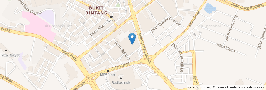 Mapa de ubicacion de Hawker Center en Malezya, Selangor, Kuala Lumpur.