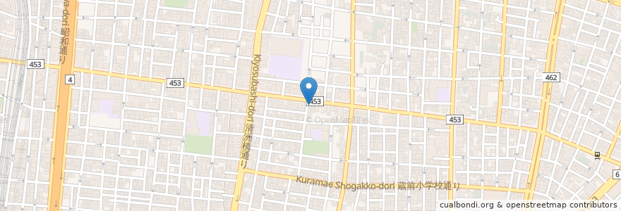 Mapa de ubicacion de 北京家常料理 en 日本, 东京都/東京都, 台東区.