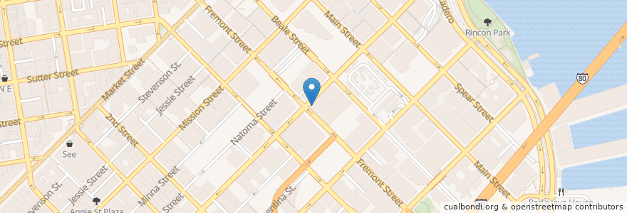 Mapa de ubicacion de Cafe Venue en Amerika Syarikat, California, San Francisco, San Francisco.