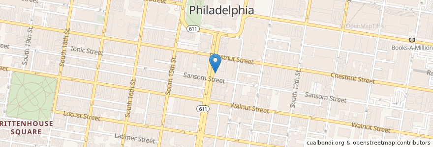 Mapa de ubicacion de HipCityVeg en 미국, 펜실베이니아, Philadelphia County, 필라델피아.