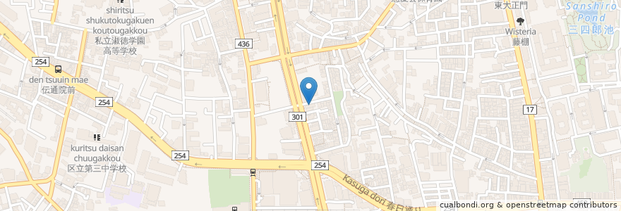 Mapa de ubicacion de HIRAI DENTAL OFFICE en Japan, Tokyo, Bunkyo.