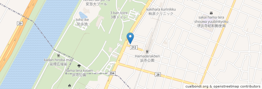 Mapa de ubicacion de 冨士家 en ژاپن, 大阪府, 堺市, 西区.