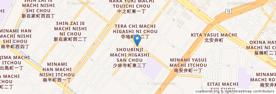 Mapa de ubicacion de ぽんちゃん en Japón, Prefectura De Osaka, 堺市, 堺区.