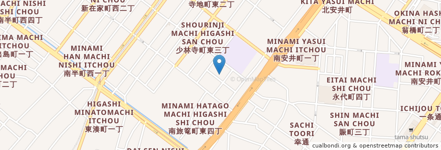 Mapa de ubicacion de 延命寺 en 日本, 大阪府, 堺市, 堺区.
