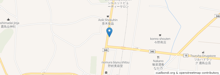 Mapa de ubicacion de 木村食堂 en Giappone, 宮城県, 大崎市.