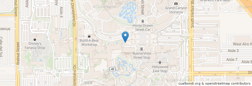 Mapa de ubicacion de La Brea Bakery Express en Estados Unidos De América, California, Orange County, Anaheim.