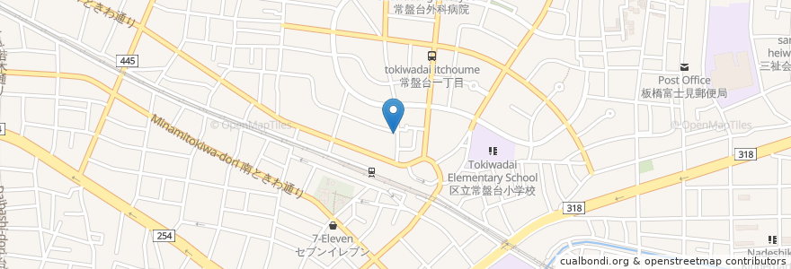 Mapa de ubicacion de バーミヤン en Japón, Tokio, Itabashi.