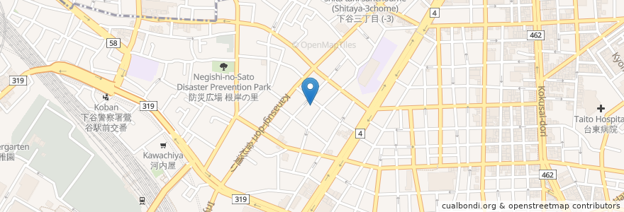 Mapa de ubicacion de 随徳寺 en 日本, 東京都, 台東区.