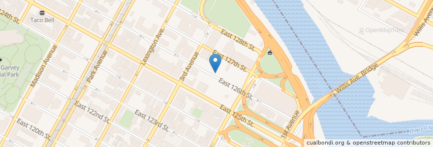 Mapa de ubicacion de New York Proton Center en 美利坚合众国/美利堅合眾國, 纽约州 / 紐約州, 纽约, 纽约县, Manhattan, Manhattan Community Board 11.