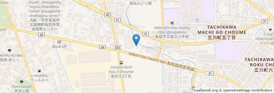 Mapa de ubicacion de クリーン精米屋(玄米精米) en Jepun, 鳥取県, 鳥取市.