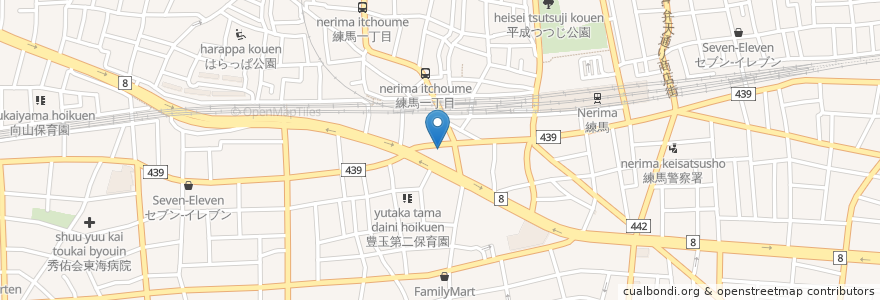 Mapa de ubicacion de Hill Top en 日本, 東京都, 練馬区.
