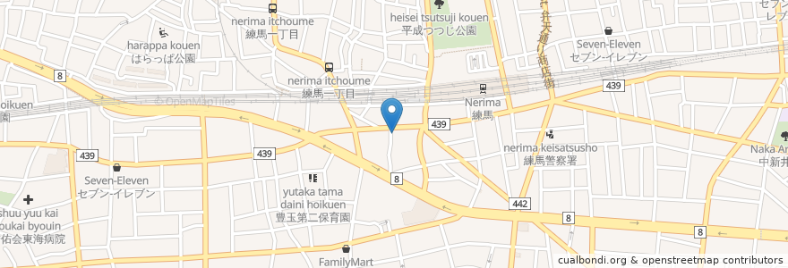 Mapa de ubicacion de 肉汁餃子製作所 en 日本, 東京都, 練馬区.