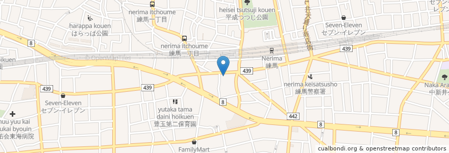Mapa de ubicacion de 情熱ホルモン en Japon, Tokyo, 練馬区.