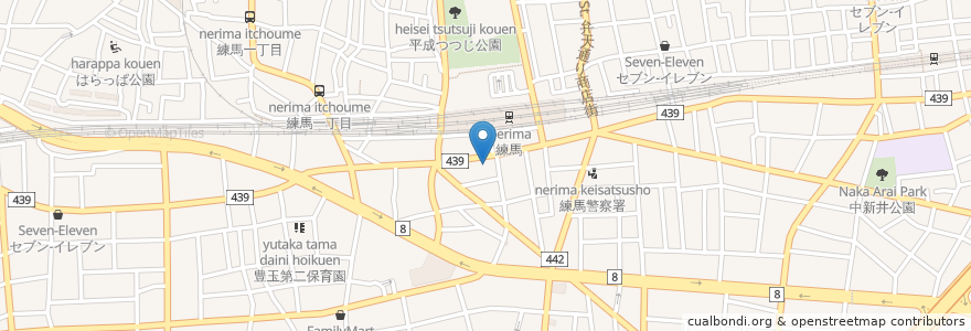 Mapa de ubicacion de とんかつ松乃家 en Jepun, 東京都, 練馬区.