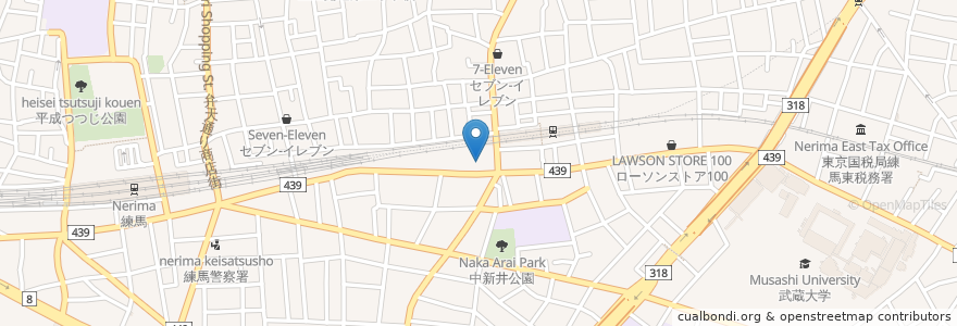 Mapa de ubicacion de 新星薬局 en Giappone, Tokyo, 練馬区.