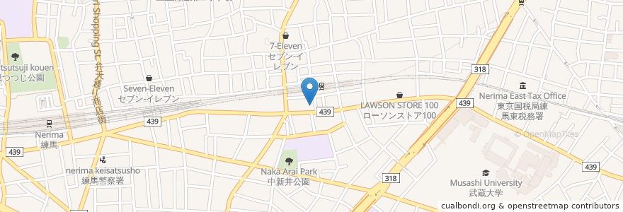 Mapa de ubicacion de ちよだ鮨 en Japan, 東京都, 練馬区.