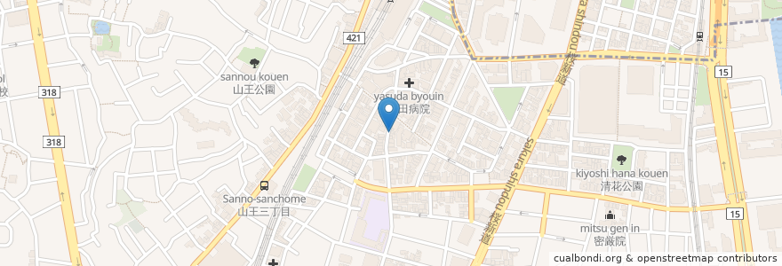 Mapa de ubicacion de cafe PACE en Япония, Токио, Ота.