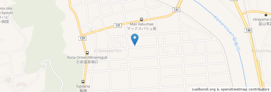 Mapa de ubicacion de 割烹 浜むら en اليابان, شيزوكا, 伊豆の国市.