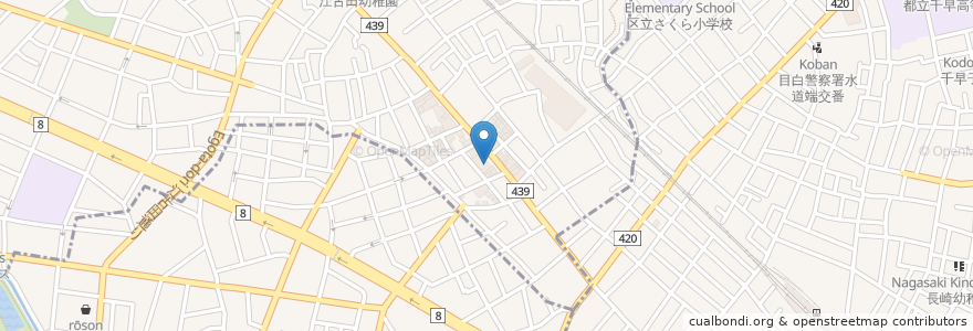Mapa de ubicacion de ペアン動物病院 en Japon, Tokyo.