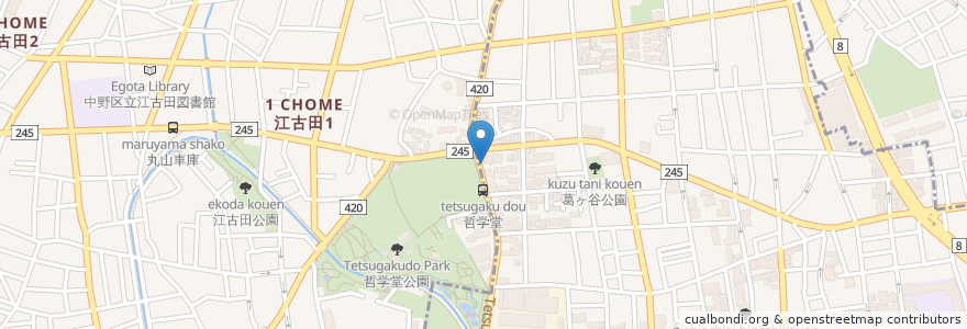 Mapa de ubicacion de ISHIMARU en Giappone, Tokyo, 中野区.