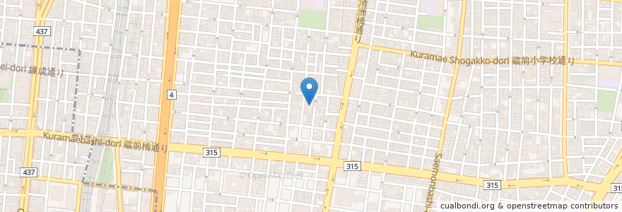 Mapa de ubicacion de ビーフェア上野御徒町保育園 en اليابان, 東京都, 台東区.