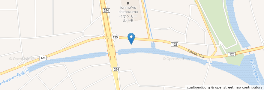 Mapa de ubicacion de CoCo壱番屋 en Япония, Ибараки, 下妻市.