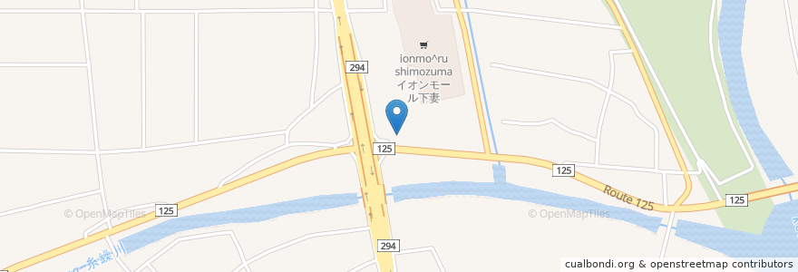 Mapa de ubicacion de Dragon Noodle en اليابان, إيباراكي, 下妻市.