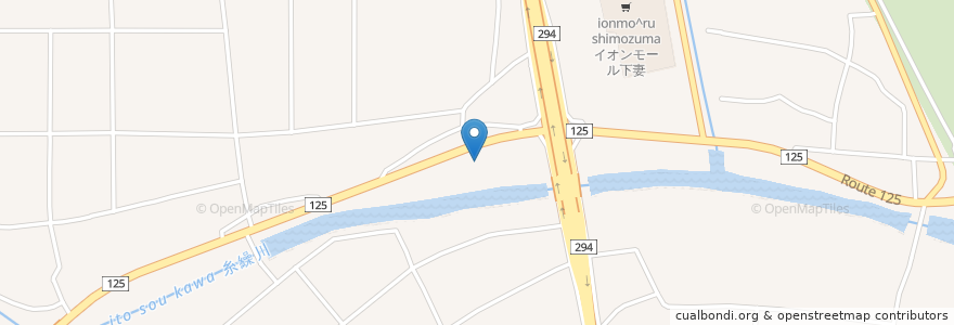 Mapa de ubicacion de 焼き肉ダイニング 百萬 en ژاپن, 茨城県, 下妻市.