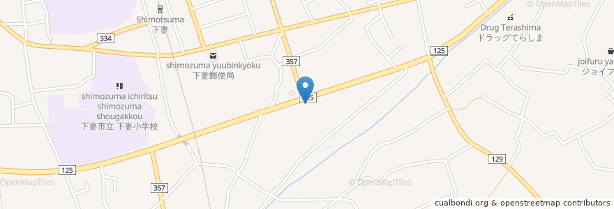 Mapa de ubicacion de すき家 en 日本, 茨城県, 下妻市.