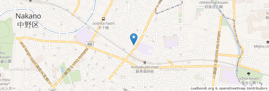 Mapa de ubicacion de コイラ en Japón, Tokio, Nakano.