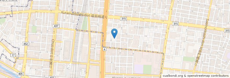 Mapa de ubicacion de Cafe ぽるしぇ en ژاپن, 東京都.