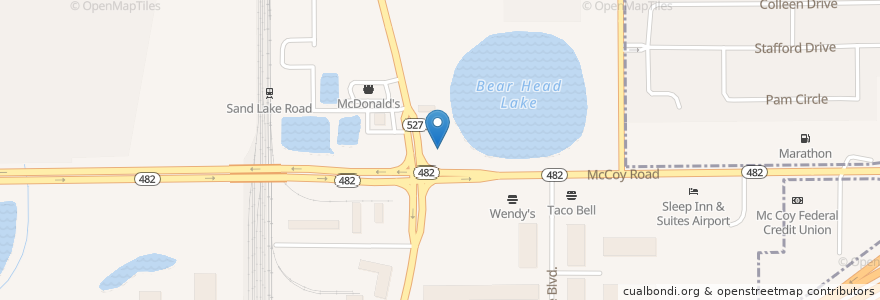 Mapa de ubicacion de Wawa en Vereinigte Staaten Von Amerika, Florida, Orange County.