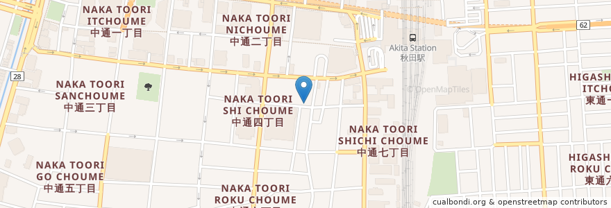Mapa de ubicacion de タリー en Japón, Prefectura De Akita, 秋田市.