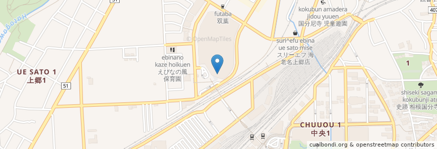 Mapa de ubicacion de トモズ en 일본, 가나가와현, 海老名市.