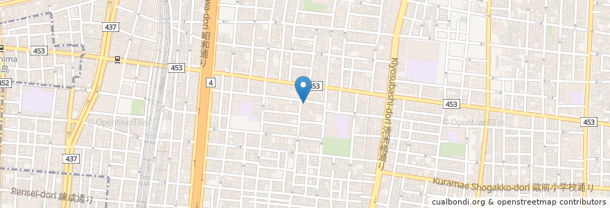 Mapa de ubicacion de せいしんどう薬局 en 일본, 도쿄도, 다이토구.