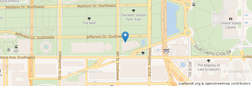 Mapa de ubicacion de Mitsitam Cafe en Stati Uniti D'America, Washington, Washington.