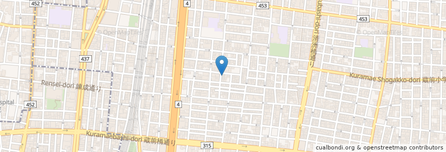 Mapa de ubicacion de 歯科 河野医院 en Giappone, Tokyo, 台東区.