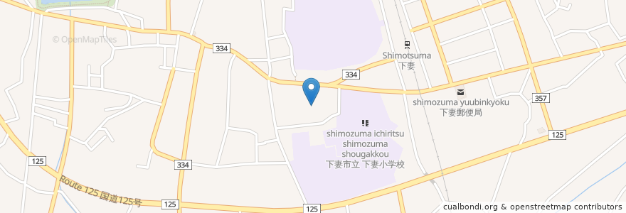 Mapa de ubicacion de 光明寺 en 日本, 茨城県, 下妻市.