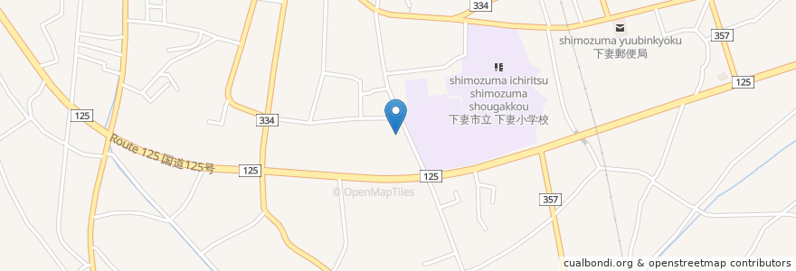 Mapa de ubicacion de 軽部病院 en Япония, Ибараки, 下妻市.