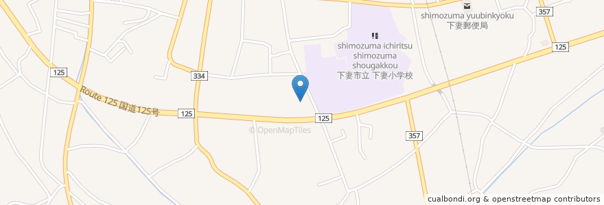 Mapa de ubicacion de かしわや薬局 en Japonya, 茨城県, 下妻市.