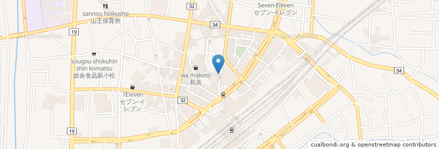 Mapa de ubicacion de 中華食堂 一番館 en 日本, 長野県, 長野市.
