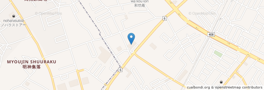 Mapa de ubicacion de ウェルシア en 일본, 이바라키현, 牛久市.