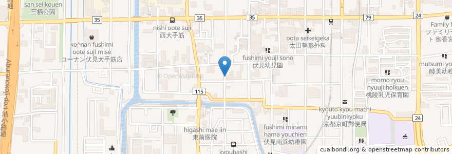 Mapa de ubicacion de Bar Sakamoto en Japon, Préfecture De Kyoto, 京都市, 伏見区.