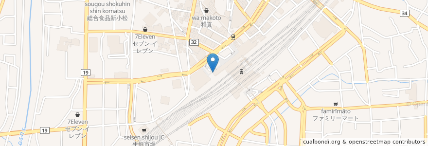 Mapa de ubicacion de JR駅レンタカー en Japan, 長野県, Nagano.