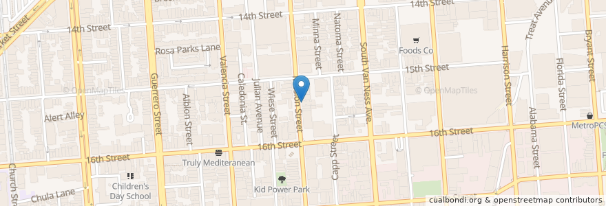 Mapa de ubicacion de Fida Market en Amerika Syarikat, California, San Francisco, San Francisco.