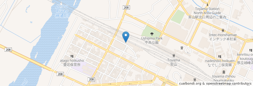 Mapa de ubicacion de アパガーデンハイツ富山駅南 契約者専用駐車場 en Japón, Prefectura De Toyama, 富山市.